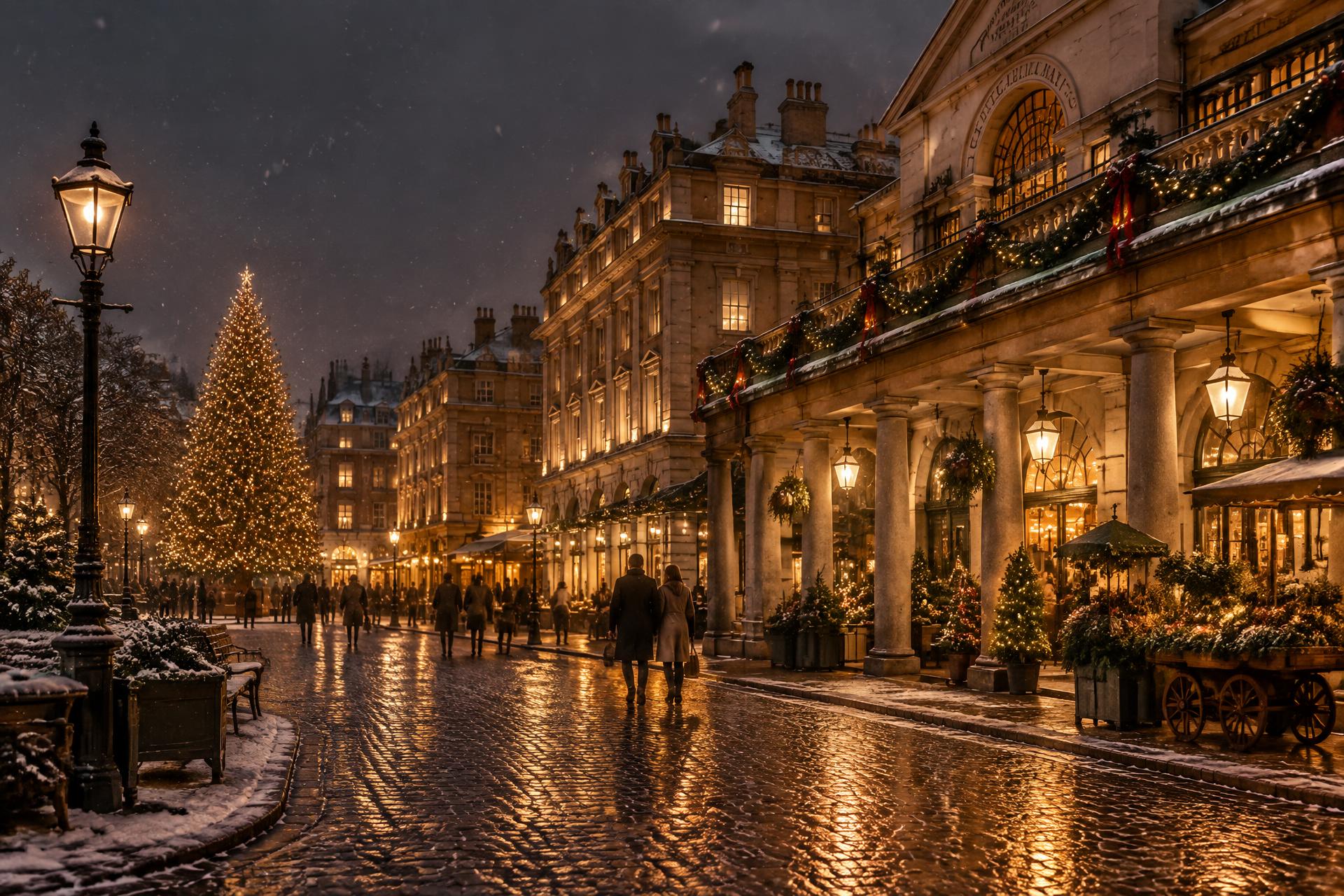 Christmas lights in London